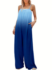  Ombre Print Cami Jumpsuit with Pockets