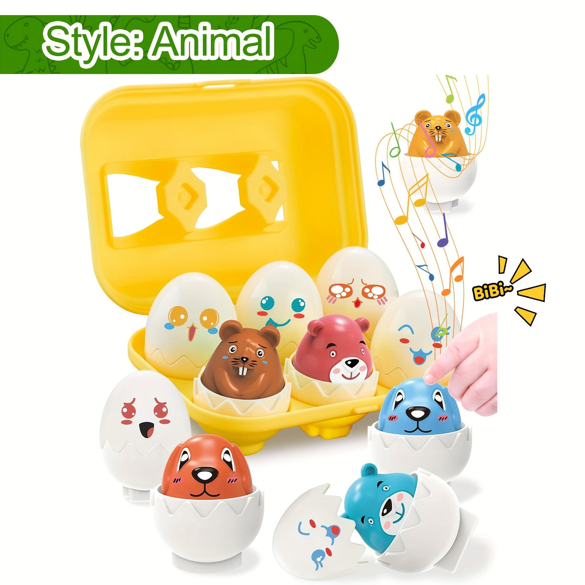 Sensory Matching Eggs Educational Toddler Toys