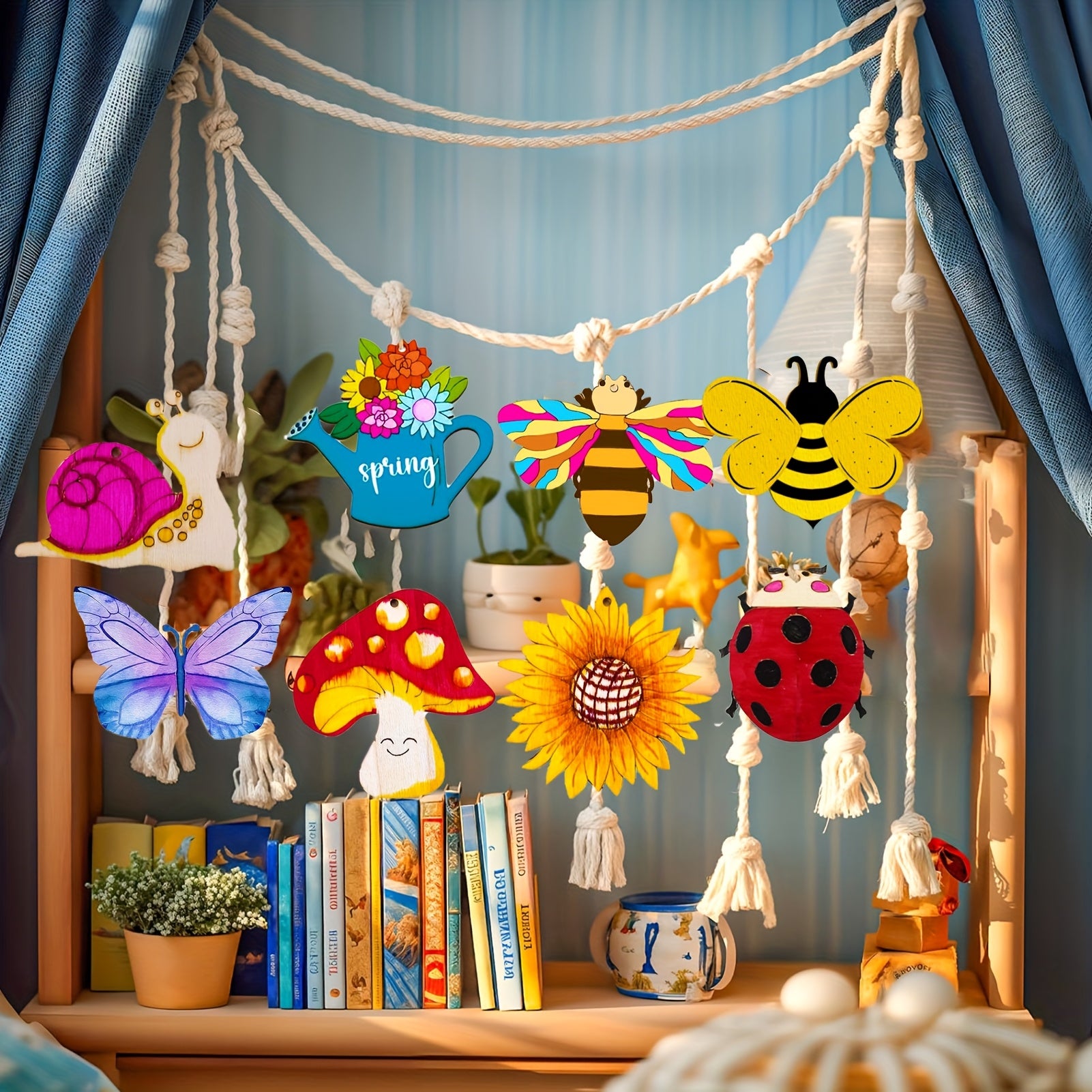 Wooden Insect Crafts Set DIY Handicrafts Set Creative Painting Set