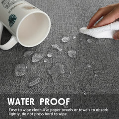 Waterproof Rectangle Linen Table Cloth for Picnic or Holiday Party