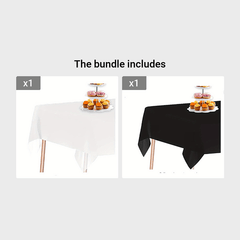 5pcs Waterproof Tablecloth Party Supplies Wedding Birthday Decor