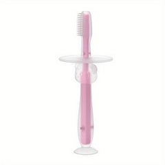 Baby Toothbrush With Suction Cup Silicone Coating