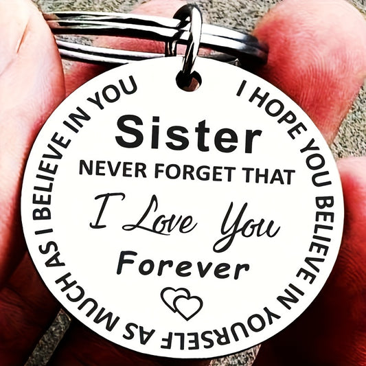 Custom Stainless Steel Keychain for Sister