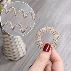 Beaded Hair Ring Elastic Ponytail Holder Hair Accessory
