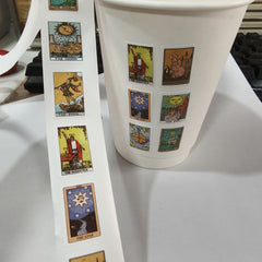 500 Reusable Tarot Stickers Roll - Unique Cartoon Decals