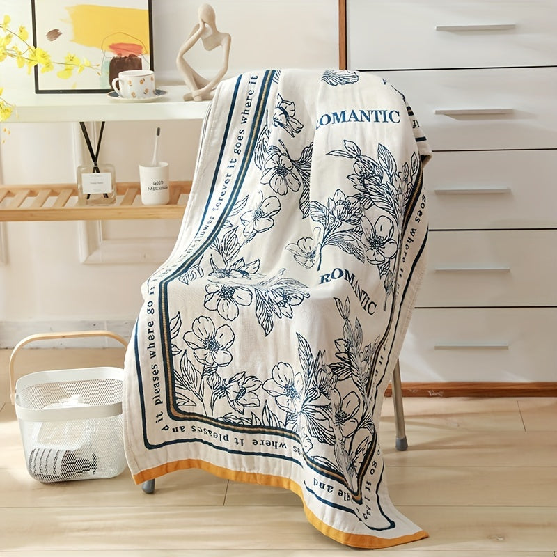 Boho Pattern Beach Towel Quick Drying Soft Absorbent Cotton Blanket