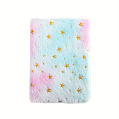 Plush Notebook Hand Ledger Colored Student Gift Prize Notebook