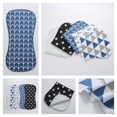 5pcs Soft & Absorbent Burp Cloths for Boys & Girls