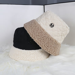 Women Fur Bucket Hat Short Brim Fisherman's Hat