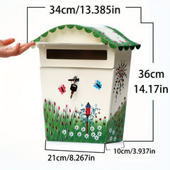 Large Pastoral Letter Box Household Newspaper Box Painting Suggestion Box