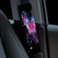 Flower Butterfly Print Car Shoulder Cover