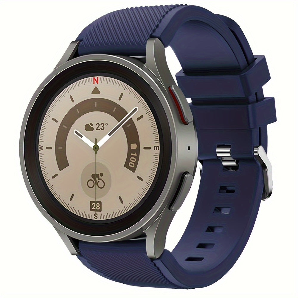 Silicone 20mm 22mm Watch Strap for Galaxy Watch 4 6 Classic 5 Pro 46m