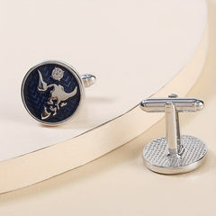 Map Cufflinks Mens Shirt Stud Cufflinks