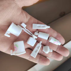 10pcs Toy House Toiletries Set, No Electricity Needed