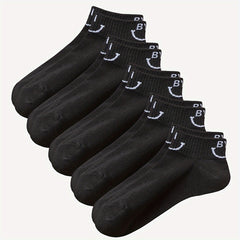 Letter Print Sports Short Socks Women's Stockings