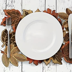 4pcs Modern Floral Tea Plate Placemats Creative Tablemats for Home Decor