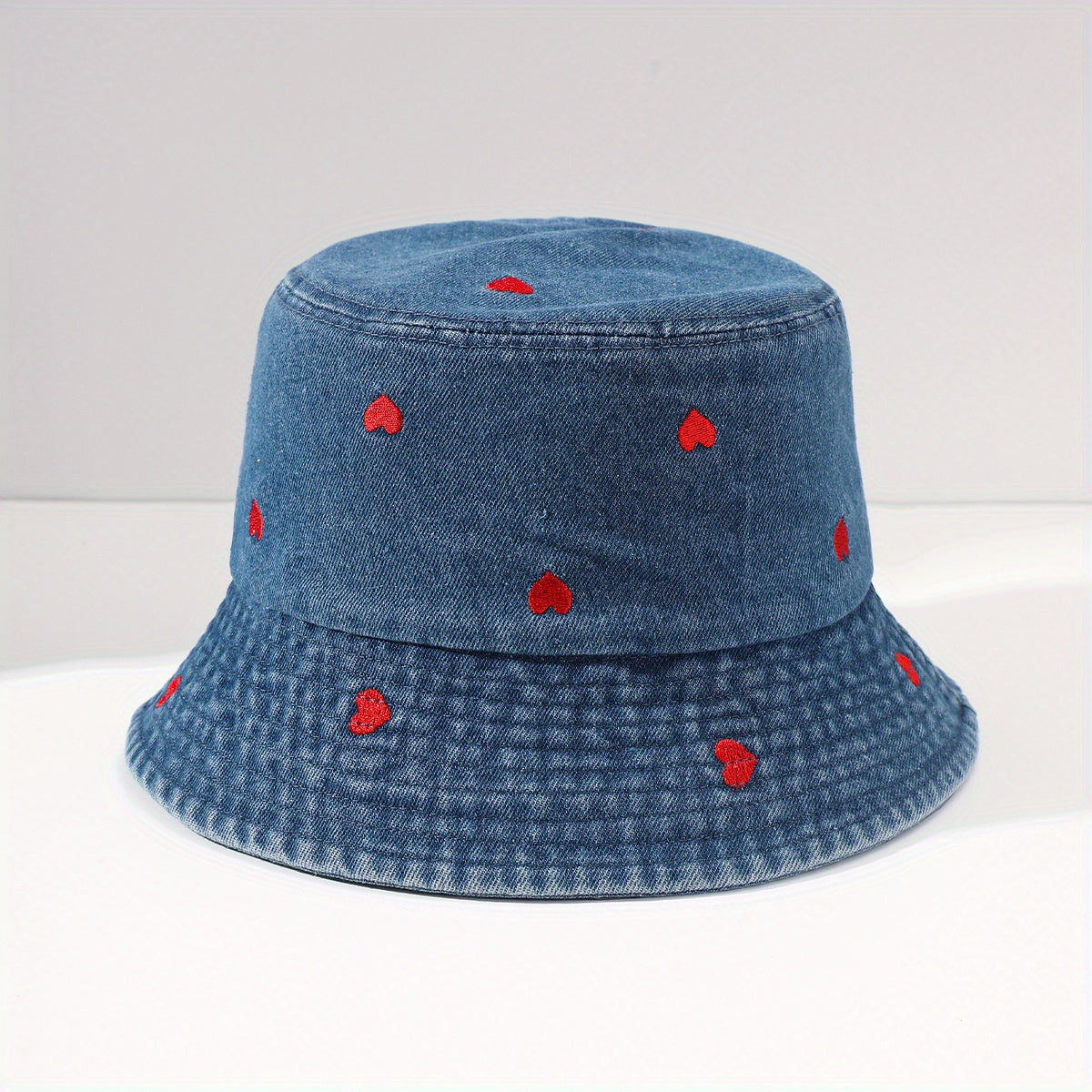 Men's Love Embroidery Sun Hat Fisherman Hat
