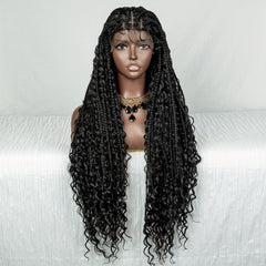 100 Density 9 6 Lace Front Butterfly Braid Wig