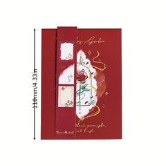 60 Sheets Rose Romantic Series Memo Pad - Student & Office Use