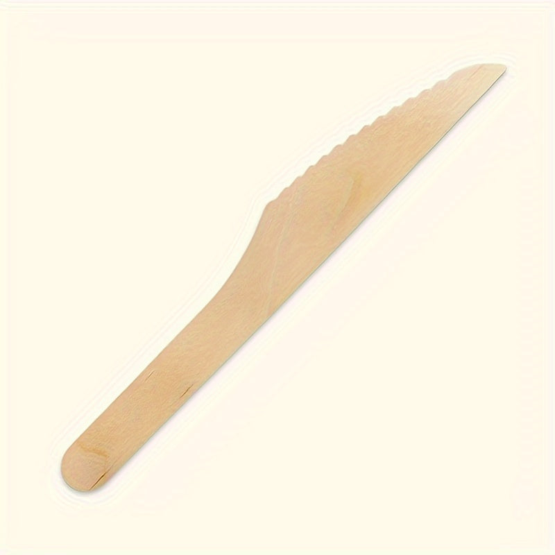 100pcs Disposable Fork Natural Biodegradable Birch Fork Disposable
