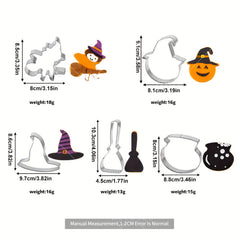 Stainless Steel Halloween Cookie Cutters Baking Kit