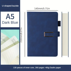 Magnetic Suction Notebook U-Shaped Buckle Creative Diary Notepad