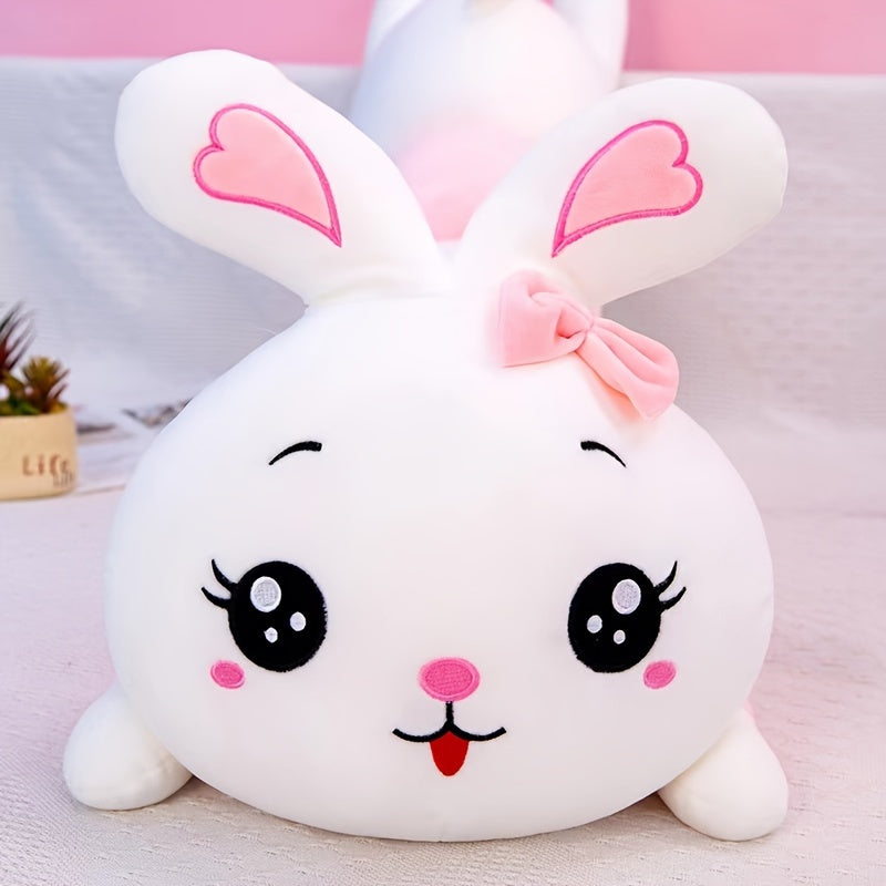 Cute Rabbit Long Body Plush Stuffed Pillow - Soft Birthday Gift