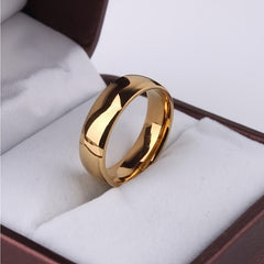 1pc 6MM Men's Ring Artificial Jewelry