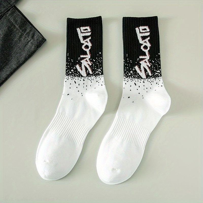 5 Pairs Letter Print Socks for Women