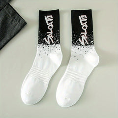 5 Pairs Letter Print Socks for Women