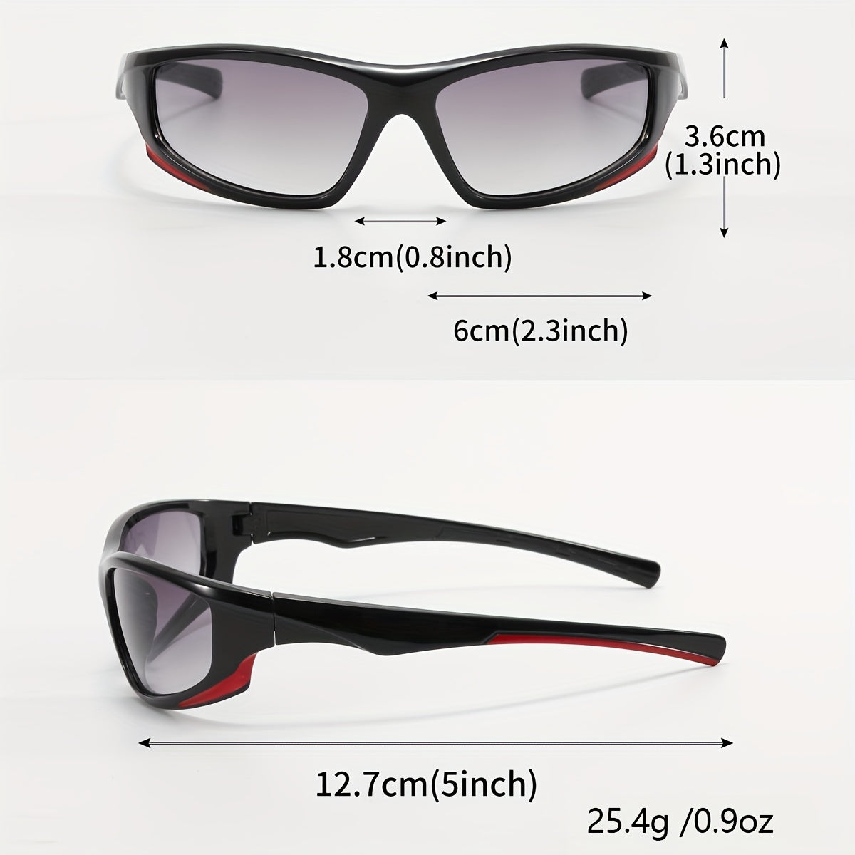 2 Pairs Men's Sports Sunglasses UV Protection Outdoor Accessories