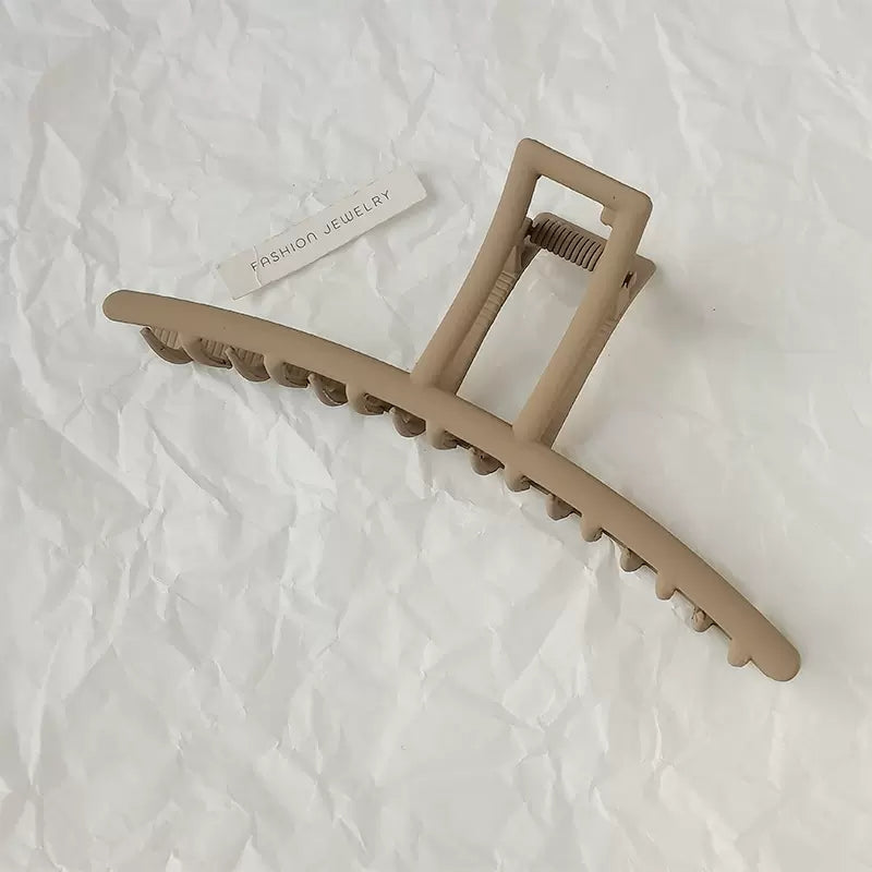 Solid Frosted Hair Clip Large Strong Hold Jaw Hair Clamps