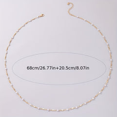 Faux Pearl Beads Waist Chain Belly Chain Casual Decorative Jeans Dress Chain