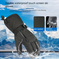 Thick Padded Winter Gloves - Windproof Waterproof Ski Gloves