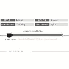 Tactical Nylon Men's Belt for Outdoor Sports Travel