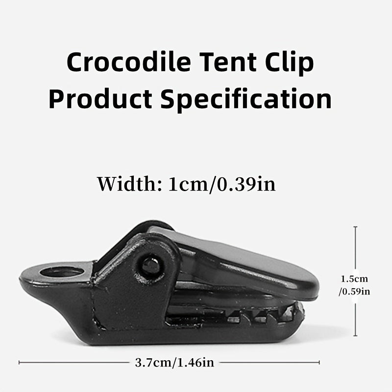 4pcs Crocodile Tent Clips Heavy Duty Snaps for Camping Accessories