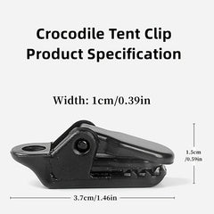 4pcs Crocodile Tent Clips Heavy Duty Snaps for Camping Accessories