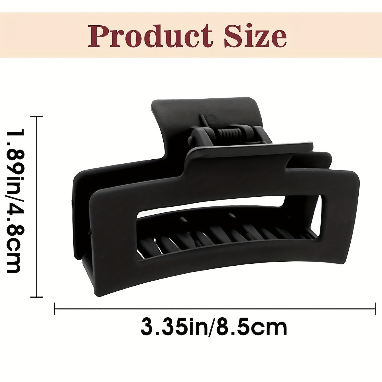 Matte Hair Claw Clip Large Hair Claw For Thick Long Hair Nonslip Ponytail Holder