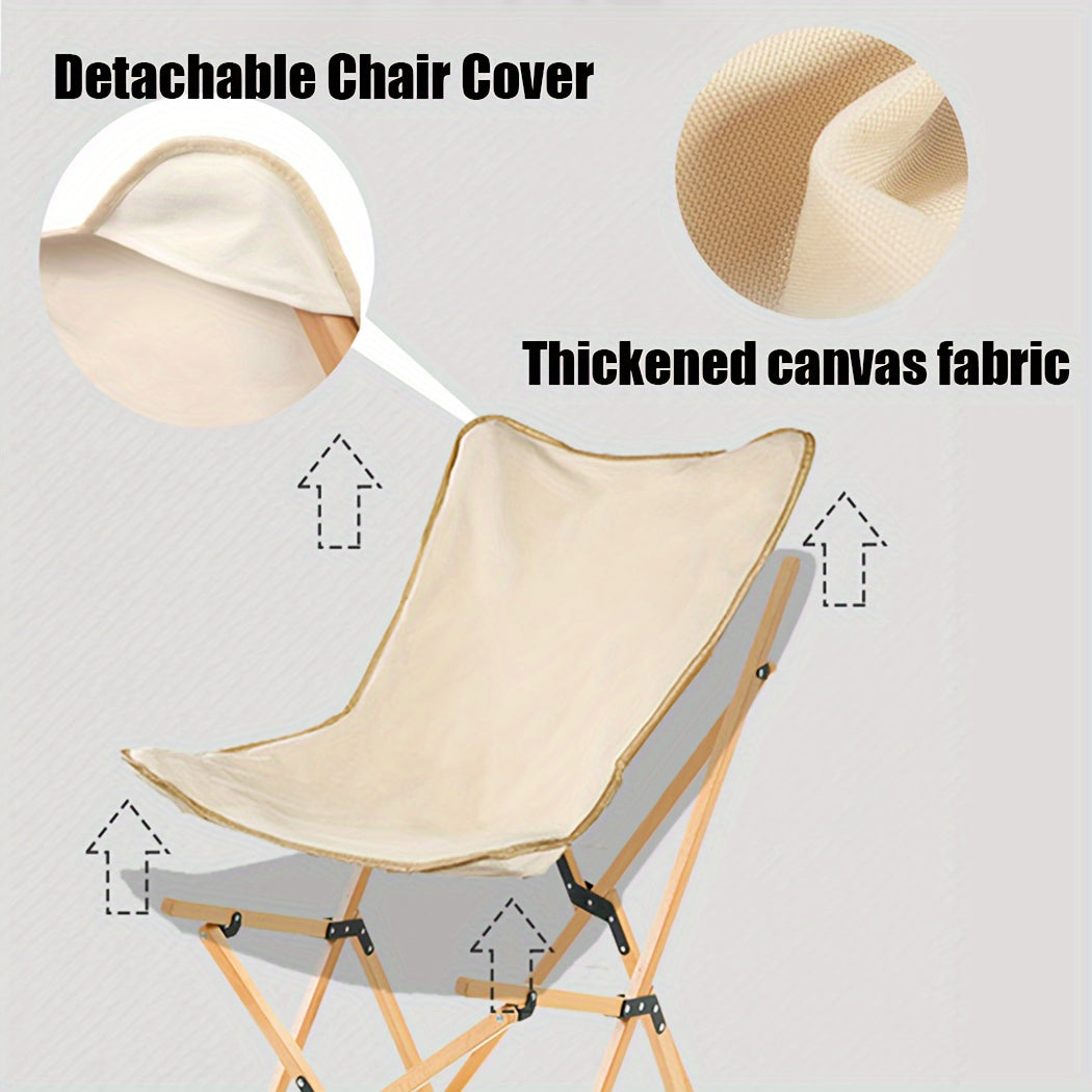 Outdoor Folding Chair Camping Chair Portable Picnic Chair Recliner Beach Chair