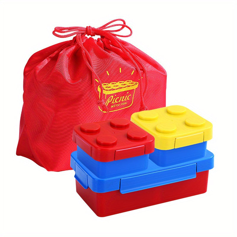 Portable Insulated Building Block Salad Container