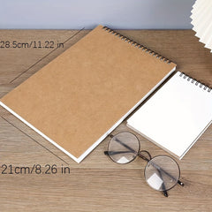 Spiral Sketchbook 30 Sheets Acid-Free Drawing Pad for Adults and Beginners