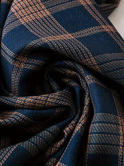 Women's Plus Plaid Wide Leg Stretch Pants