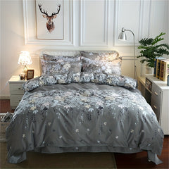 Small Floral Print Duvet Cover Set