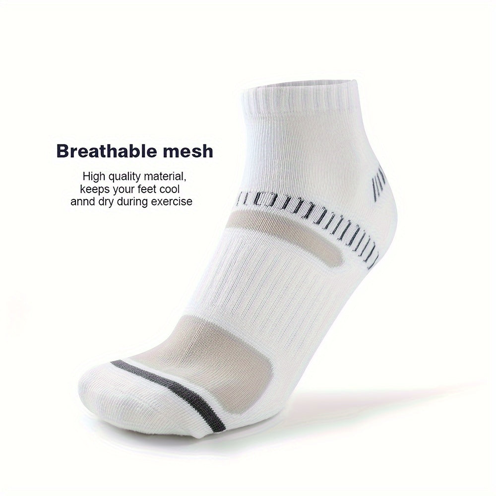 6 Pairs Men's Ankle Running Athletic Socks Breathable