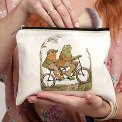 Frog Pattern Cosmetics Bag Toiletry Travel Storage Pouch