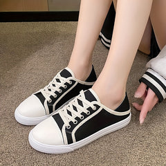 Women's Minimalist Flat Shoes Low Top Casual Comfortable