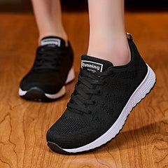 Women's Lace-up Casual Sneakers Comfortable Walking Shoes