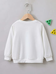 Vintage Gamepad Print Boys Casual Pullover Sweatshirt