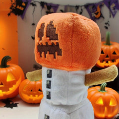 Halloween Plush Toy Block Style Pumpkin Doll for Kids