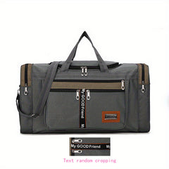 Large Capacity Weekender Tote Bag Nylon Lightweight Luggage Bag